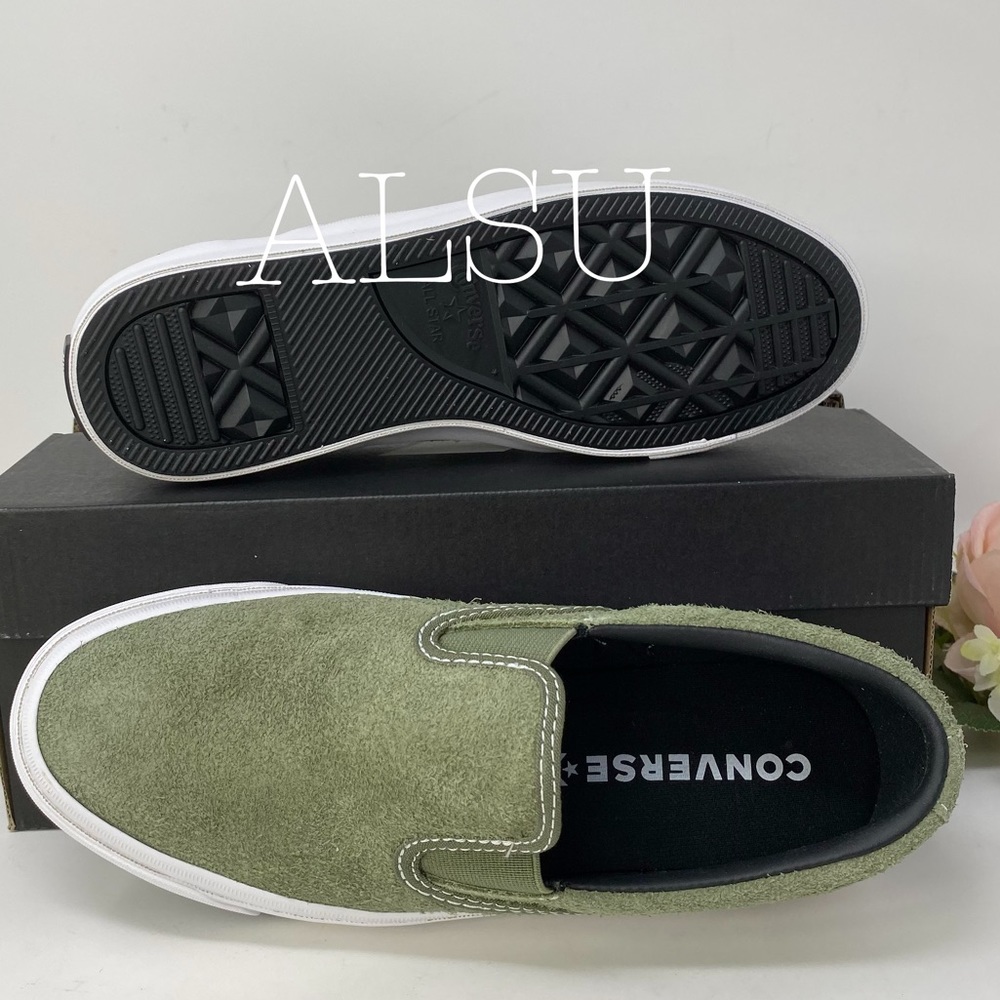 Converse One Star CC Slip Field Green Suede W - Picture 2 of 8